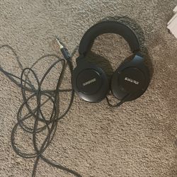 Shure Studio Headphones With Quarter Inch