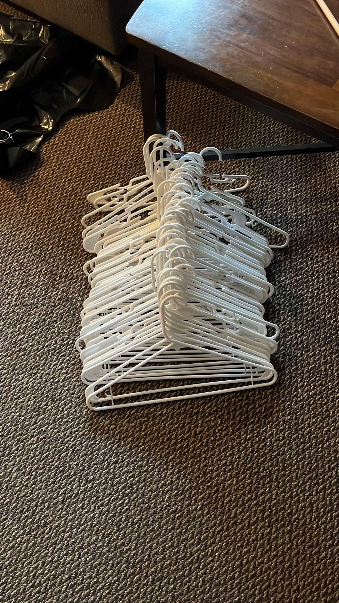 White, Plastic Hangers