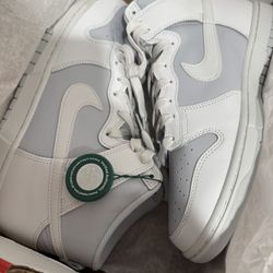 Nike Dunk High Summit White Pure  Platinum Sz 10
