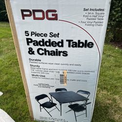 Table And Chair Heavy Duty Padded And Foldable