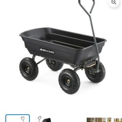 Gorilla Carts 4 cu Ft Poly Dump Garden Cart