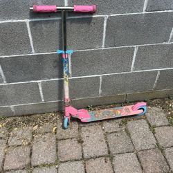 Pink And Blue Scooter