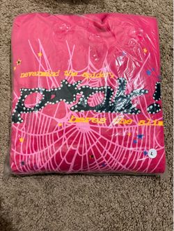 Pink spider hoodie