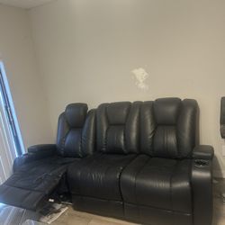 Leather Couch And Love Seat