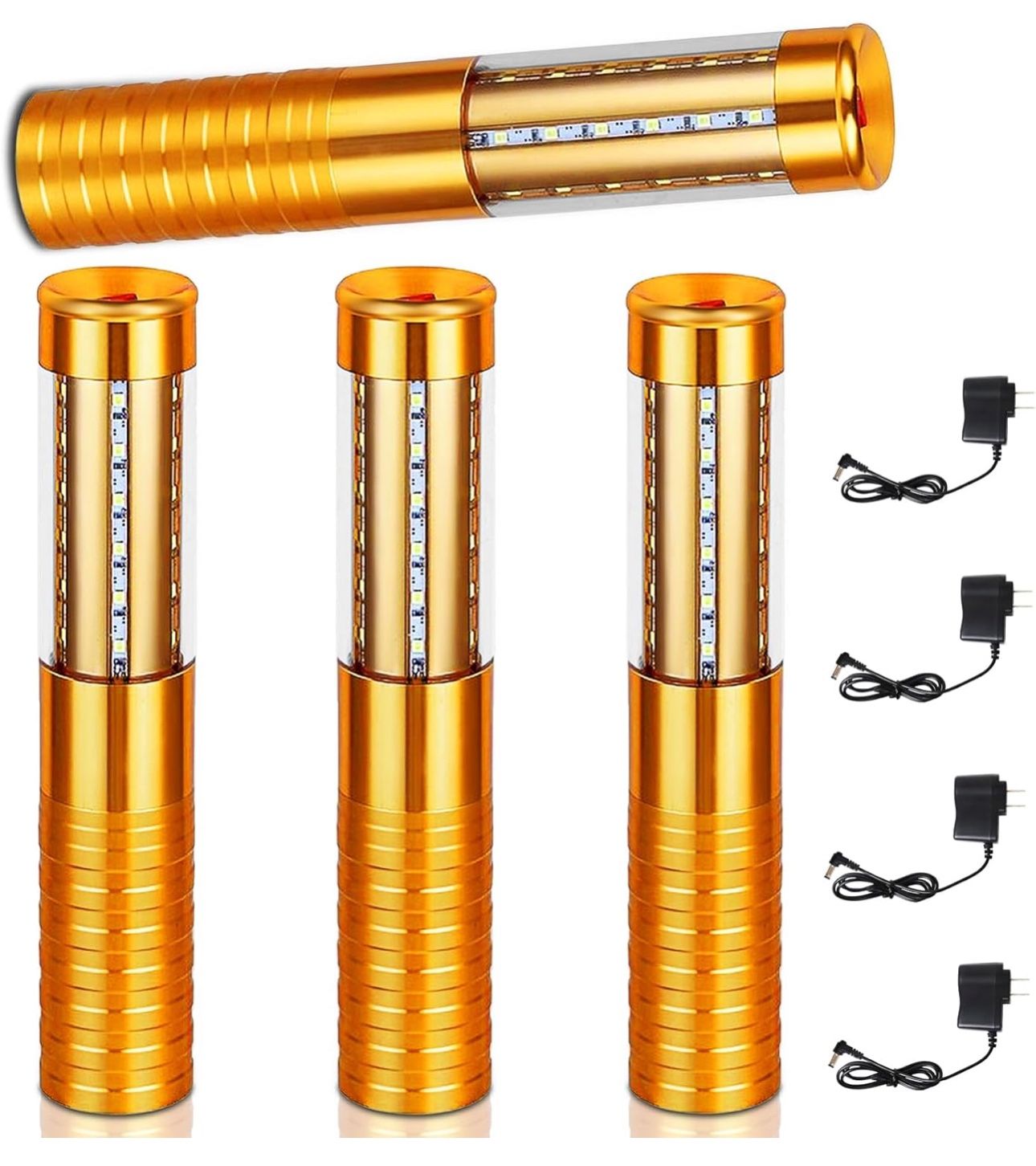 4 PCS LED Strobe Baton Lights Rechargeable