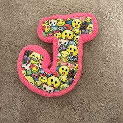 Plush Emoji J Pillow