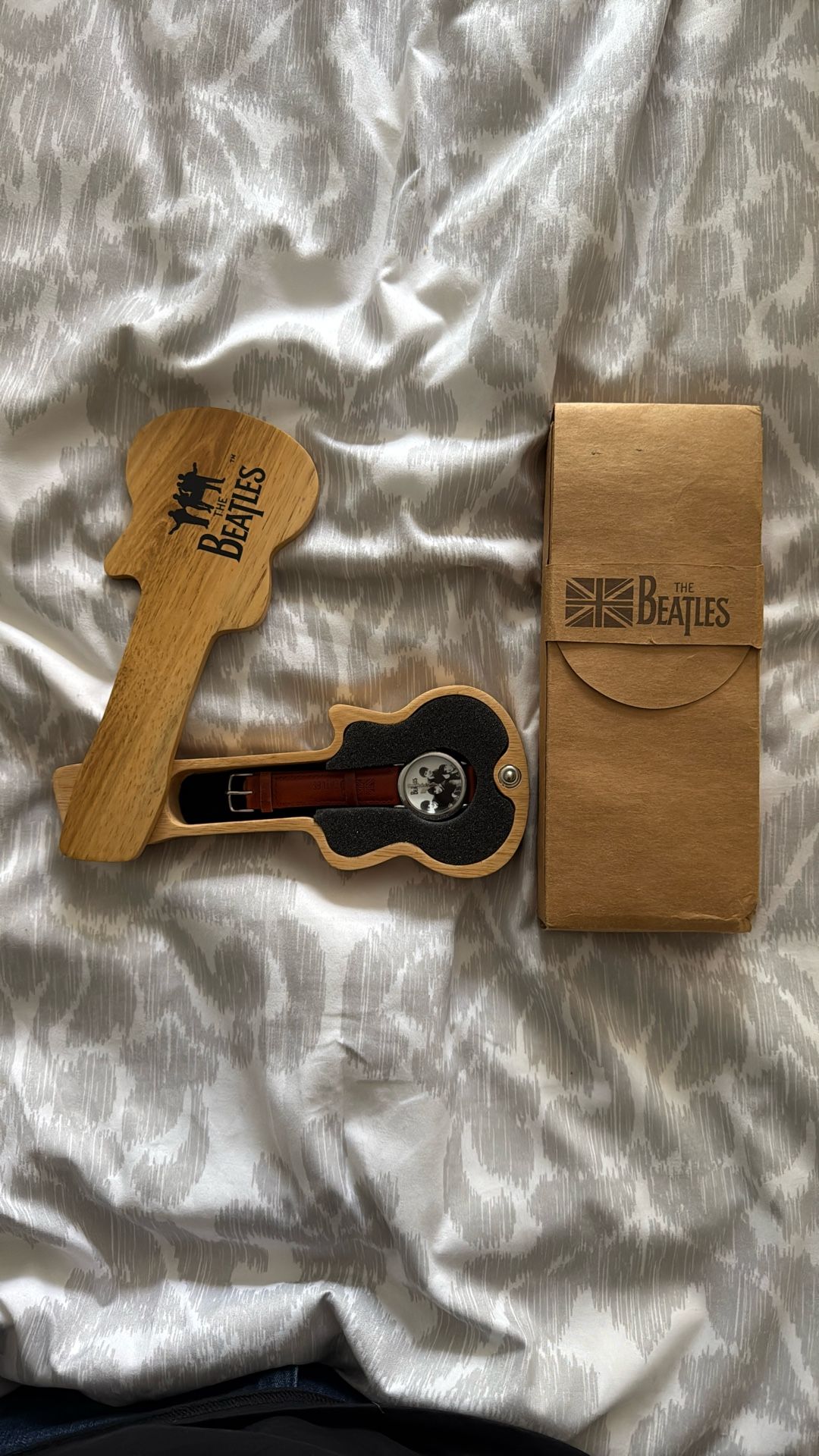 The Beatles Limited Edition Watch With Wooden Guitar Box