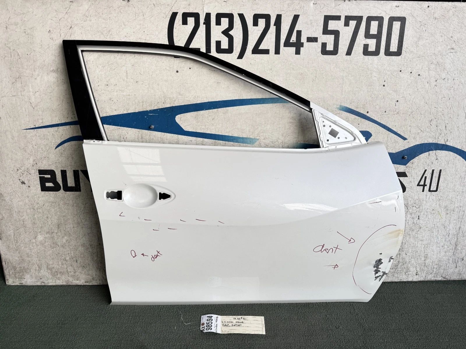 w/1dent 2016 - 2017 - 2018 - 2019 - 2020 - 2022 NISSAN MAXIMA FRONT RIGHT DOOR OEM AX98594