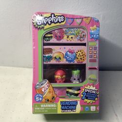 NEW!!! SHOPKINS VENDING MACHINE STORAGE TIN 2 EXCLUSIVE SHOPKINS