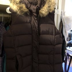 Talbots Goose Down Vest With Hood