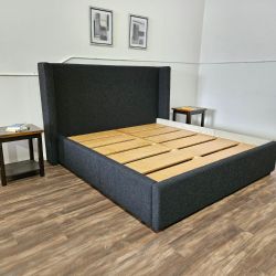 Upholstered King Bed with Storage - Delivery Available