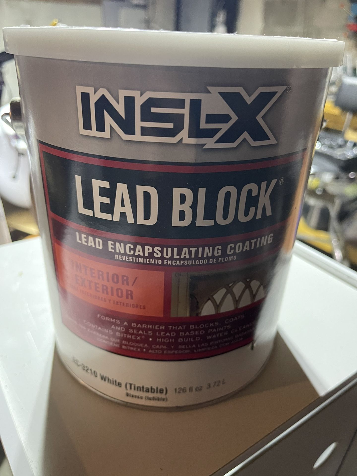 Lead Block Paint, White, Tintable, Never Opened 