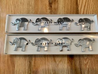 Pier 1 Elephant napkin rings