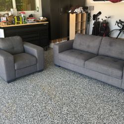 Sofa and chair