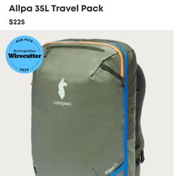 Cotopaxi Allpa35 Original Backpack - Never Used