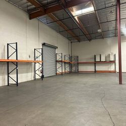 Interlake 16' X 42' Teardrop Pallet Raxk Upright Blue Industry Shelving