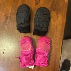 Toddler Girl, Snow, Gloves