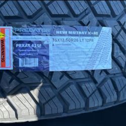 35x12.50r26   12 PR  TIRE PREDATOR MUTANT X-AT