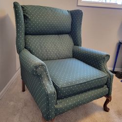 Green Wingback Chair