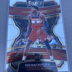 2019-20 Panini Select Silver Prizm Rui Hachimura Rookie Washington Wizards #51