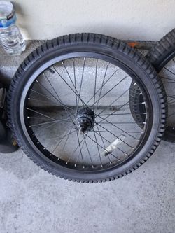 Tires for a bmx bike