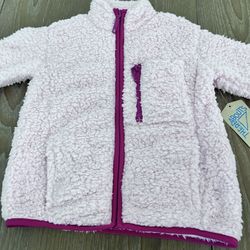 NWT girls pink jacket size XXS 4/5 made for JC Penny by There Abouts