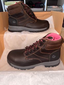 Wolverine steel toe (composite) work shoes