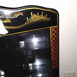 Antique China Black Laquer Wall 