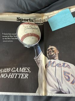 Johan Santana Signed Game Ball