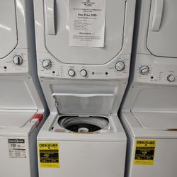 24 Inch Wide Washer & Electric Dryer Combo Was$1599