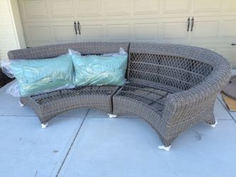 New 2 Piece MarthaStewart Lake Adela Outdoor Sectional for Sale in Carmel IN OfferUp