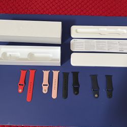 Apple Watch Box (38mm) & Various Bands