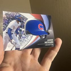 Jason Heyward Batting Helmet Relic