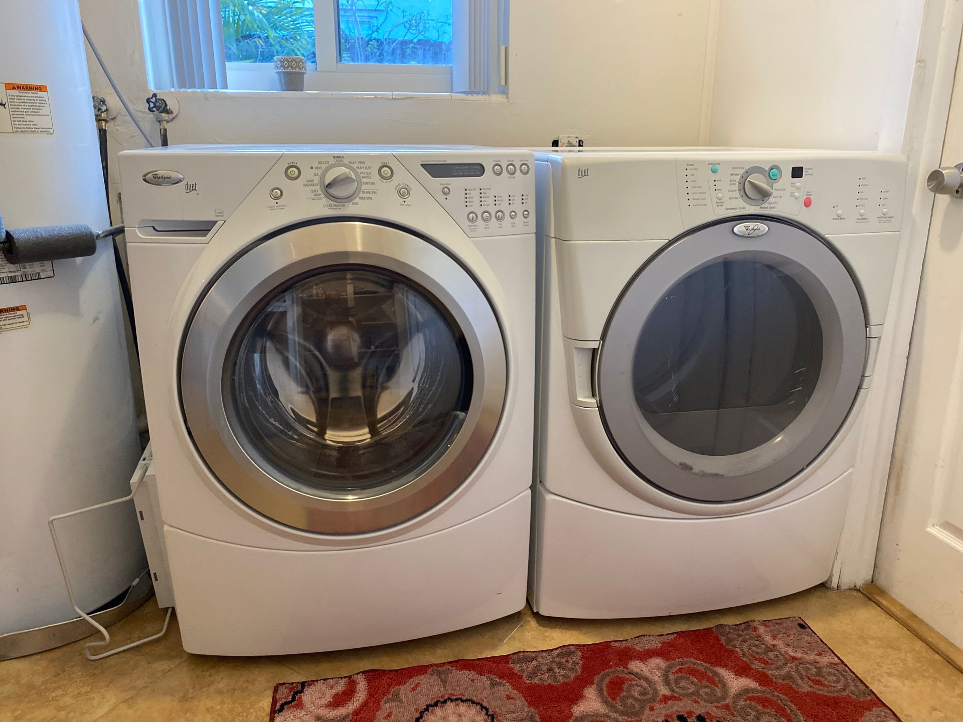 Whirlpool Duet washer and dryer set