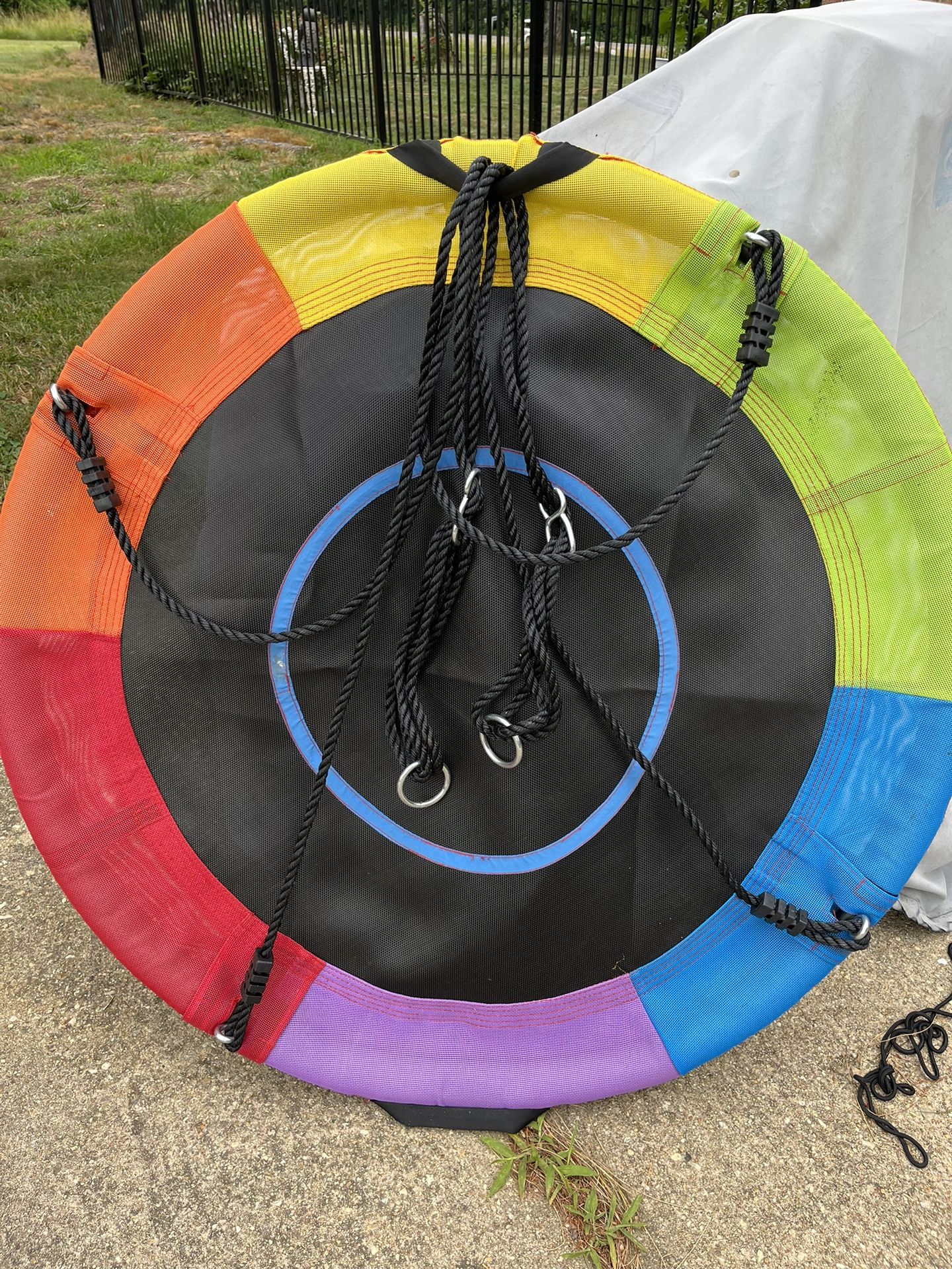 40” Kid’s Play Multi-Color Flying Saucer Swing Set