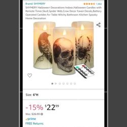 Halloween Decorative Candles With Remote