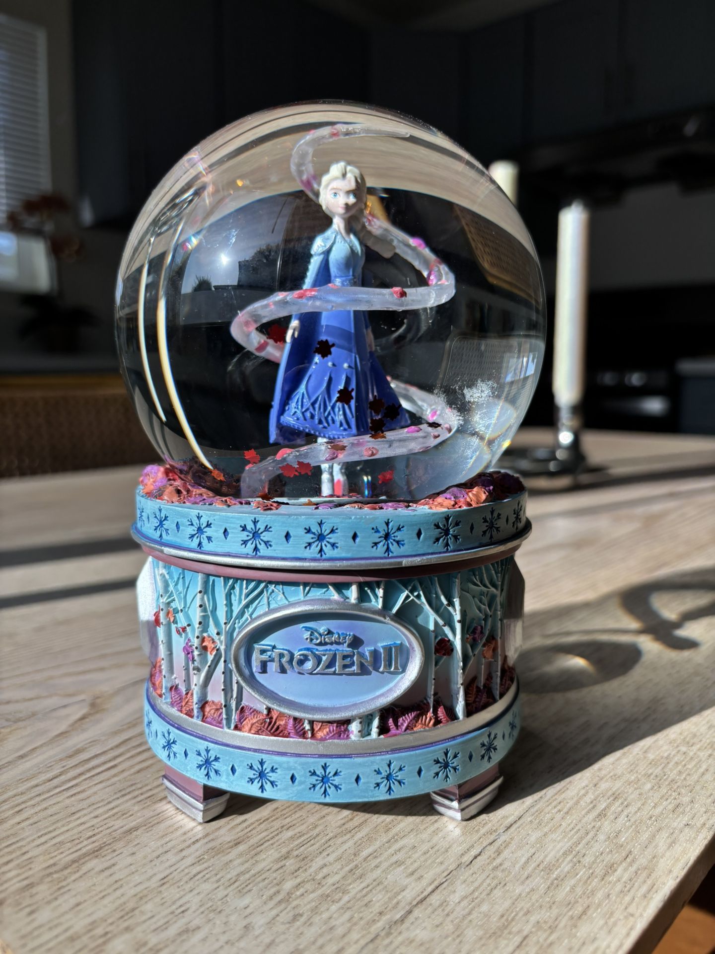 Disney Frozen II Musical Snowglobe Limited Release Rare! Tested & Works Great