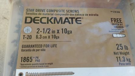 Deck screws. New 25 lb box