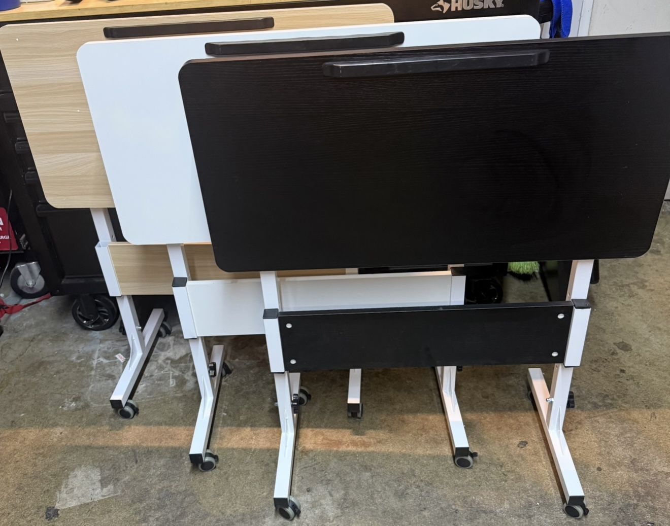 Rolling Laptop Stands Desk Cart Height Adjustable