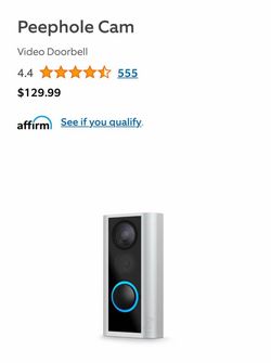 Ring peephole camera