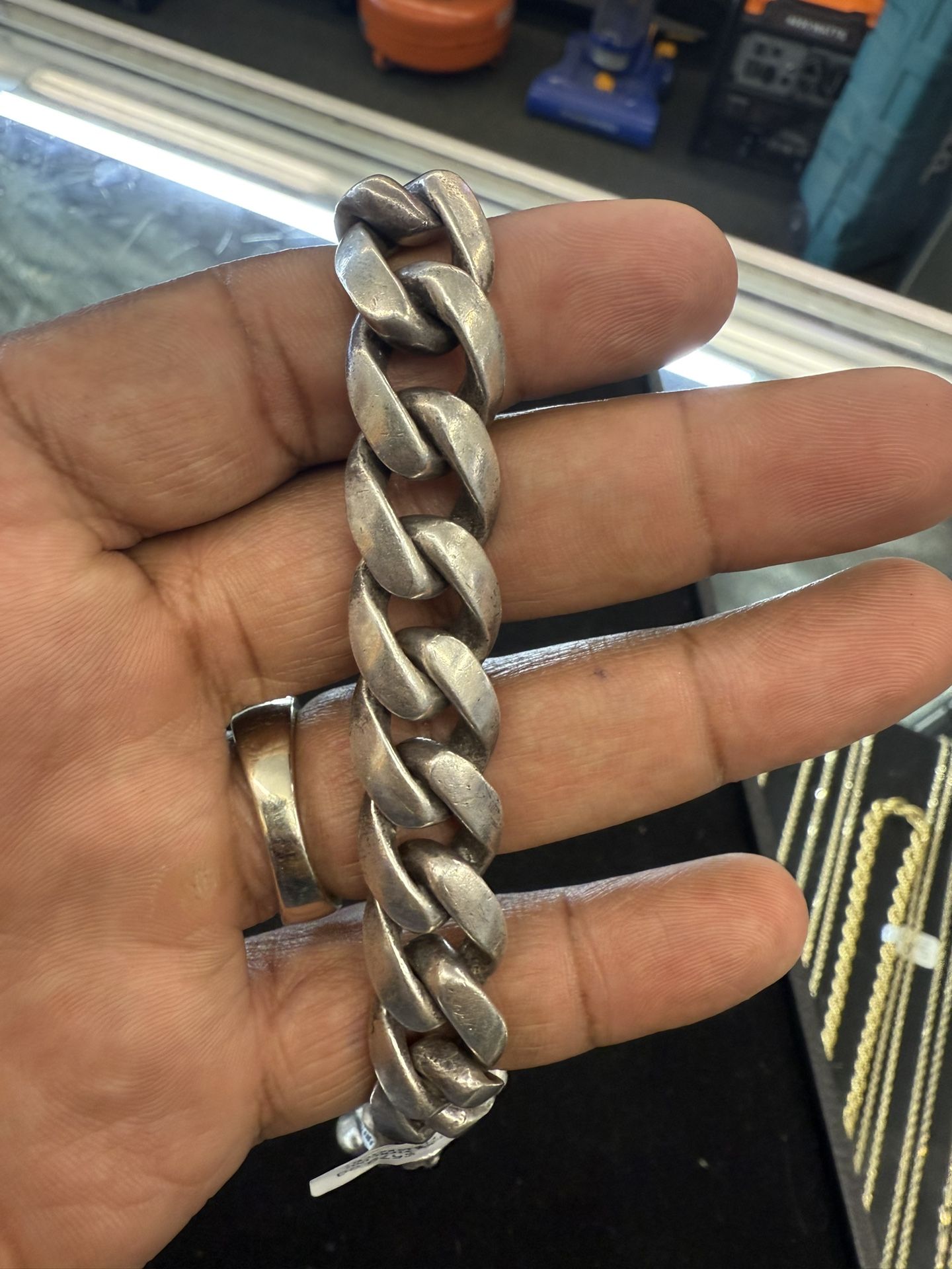 Sterling Silver Chrome Hearts Bracelet 39704-1