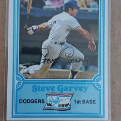 Steve Garvey Signed 1981 Topps Drake Bakeries Los Angeles Dodgers Autograph