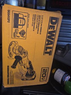 dewalt 4 1/2" grinder cordless