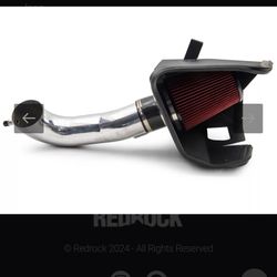 RedRock Cold Air Intake; Polished (19-24 V8 GMC Sierra 1500)