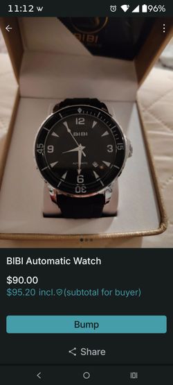 BIBI Automatic Watch Black Dial