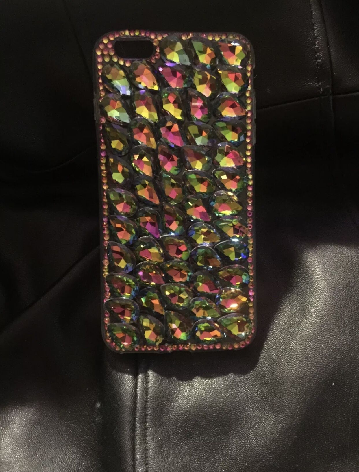 iPhone 8 Plus Tear Drop Rhinestone Back Case 