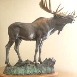 Robert B. Tate “Alaskan Bull” Bronze Sculpture