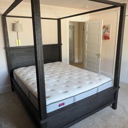 Pottery Barn Queen Poster Bed - $200