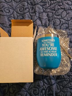 Wine Tumbler with straw