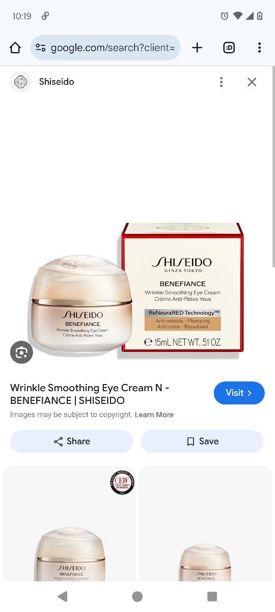 Sheishedo Ginza Tokyo Smoothing Wrinkle Cream